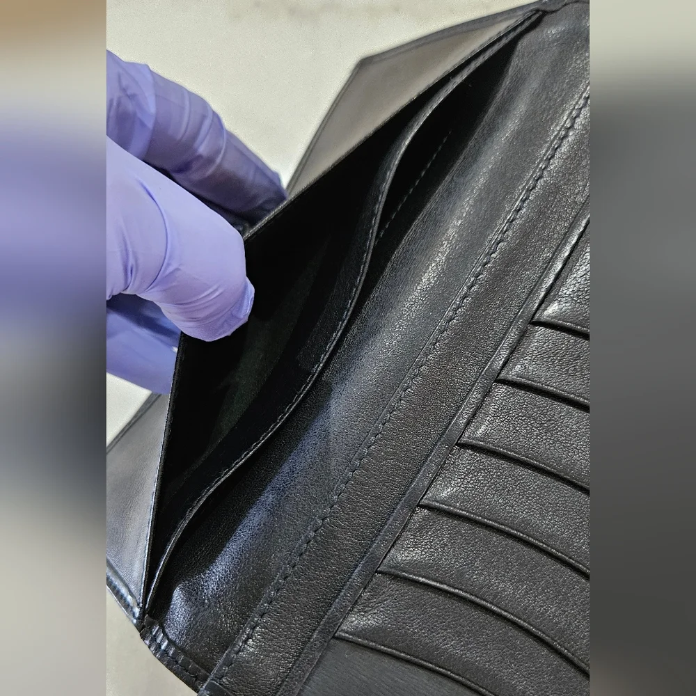 Loewe Blue Black Leather Wallet